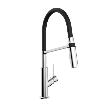 Keeney Mfg Pull-Down Single Handle Kitchen Faucet, Polished Chrome, Number of Holes: 1 or 3 MAG78CCP